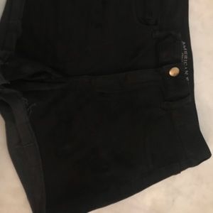 Size 12 American Eagle stretch denim black shorts